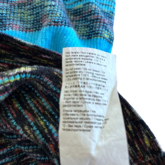 M Missoni Collection patterned intarsia-knit wool blend Sky sweater size 38/ US2 - Picture 12 of 14